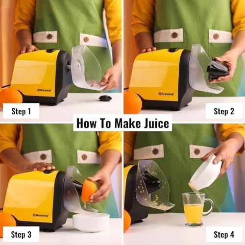 Brewine Frankson Appliances Electric Coconut Scraper and Citrus Press - BCSCP22