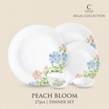 Cello 27pcs Peach Bloom Dinner Set (Regal Collection)