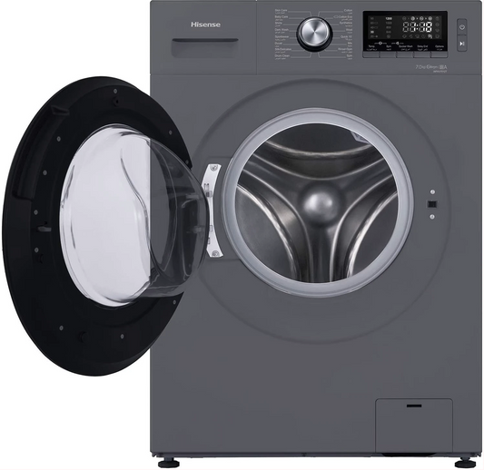 Hisense 7KG Front Load Washing Machine (White) - WFQP7012EVMT