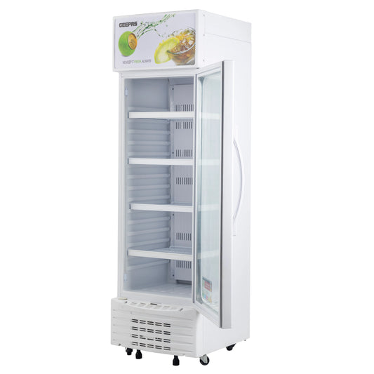 Geepas 280L Upright Showcase Refrigerator - GSC6548