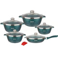 Dessini 12pc Green - Cookware Set