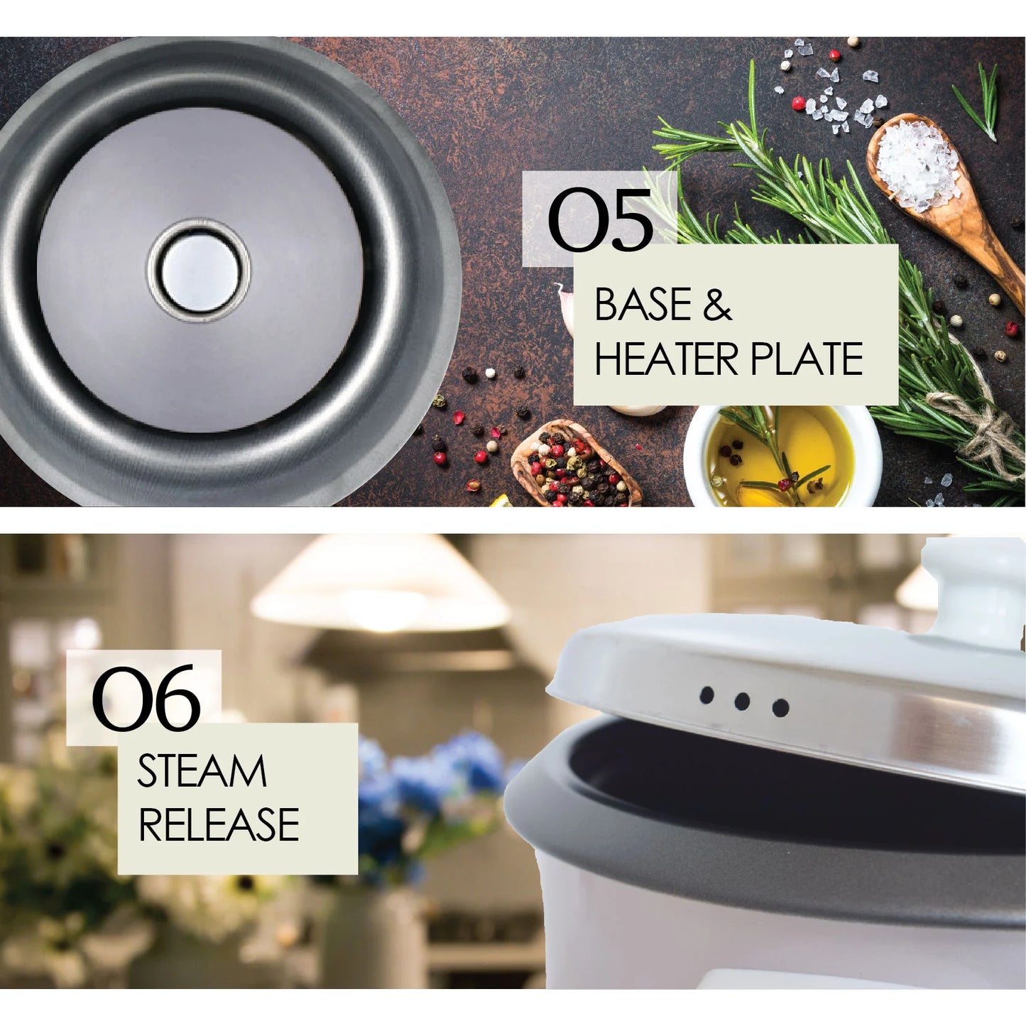 PowerPac 1.8L Premium Rice Cooker - PPRC68