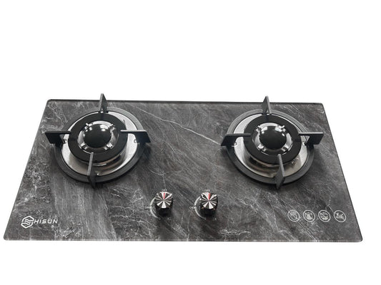 Hisun Stove Sabaf Burner Gas Stove Marble Design - AQB202