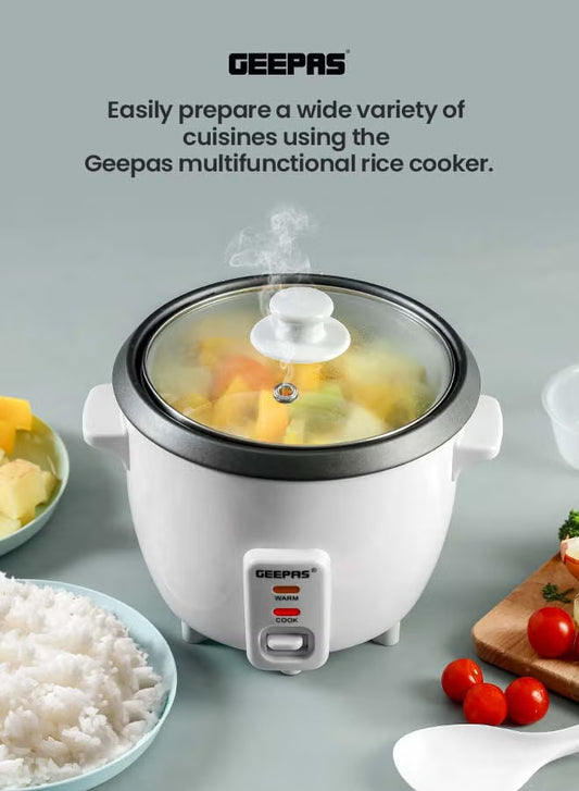 Geepas 0.6L Multifunctional Rice Cooker - GRC1828H