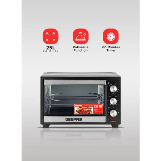 Geepas 25L Electric Oven Rotisserie - GO34040