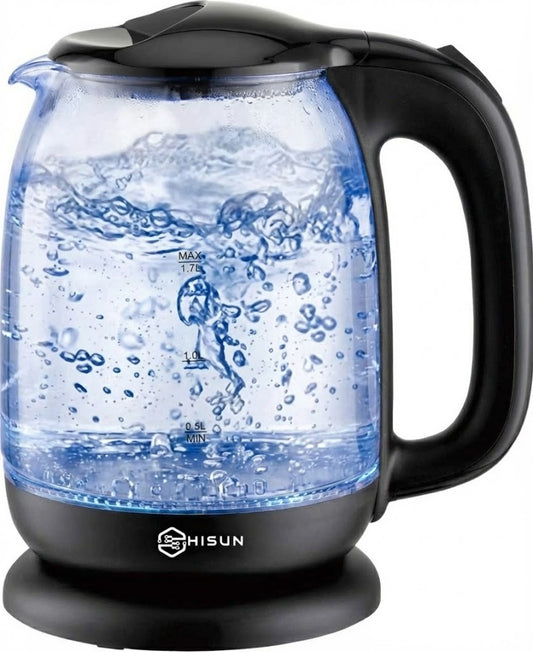 Hisun 1.7L Glass Kettle - HSGK17