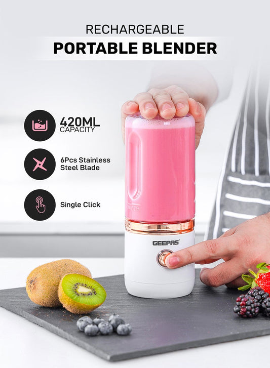 Geepas Portable Rechargeable Juicer - GSB44058