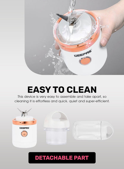 Geepas Portable Rechargeable Juicer - GSB44058