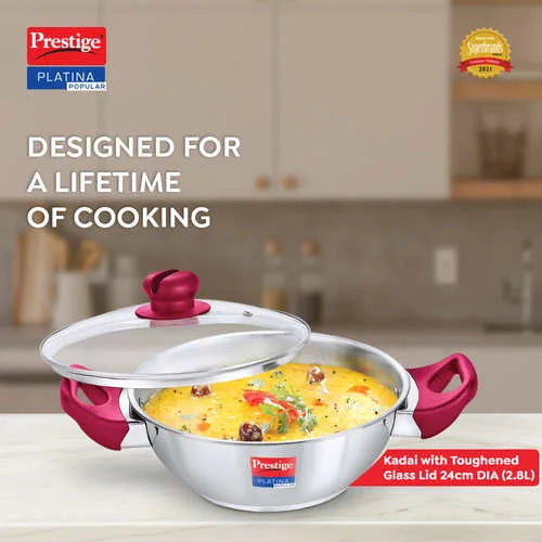 Prestige Platina 24CM Pop Kadai - 36886
