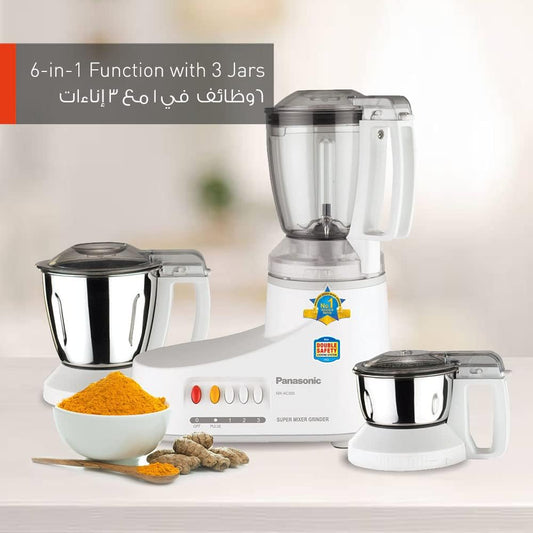Panasonic Super Mixer Grinder 3 Jars - MXAC300