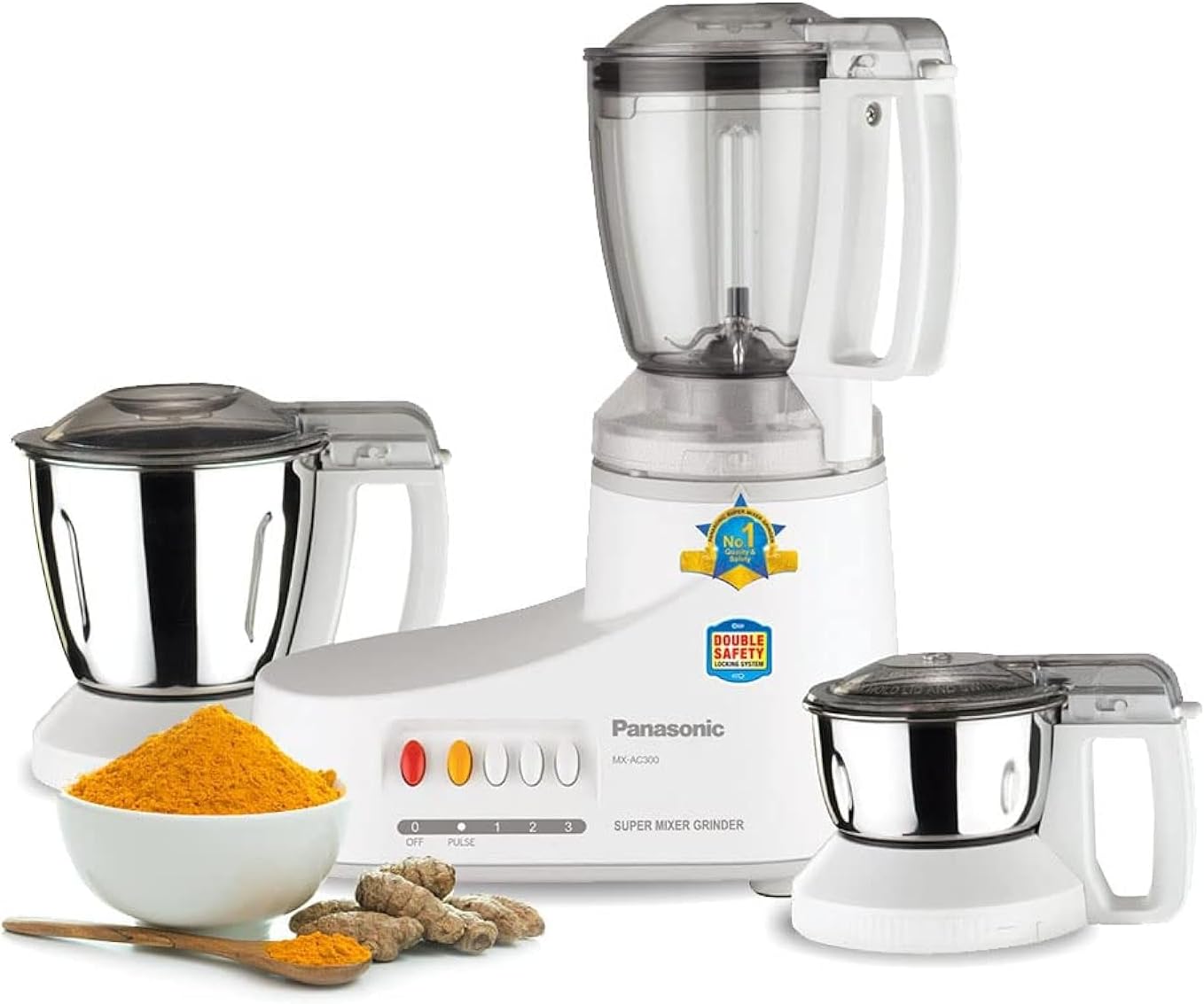 Panasonic Super Mixer Grinder 3 Jars - MXAC300