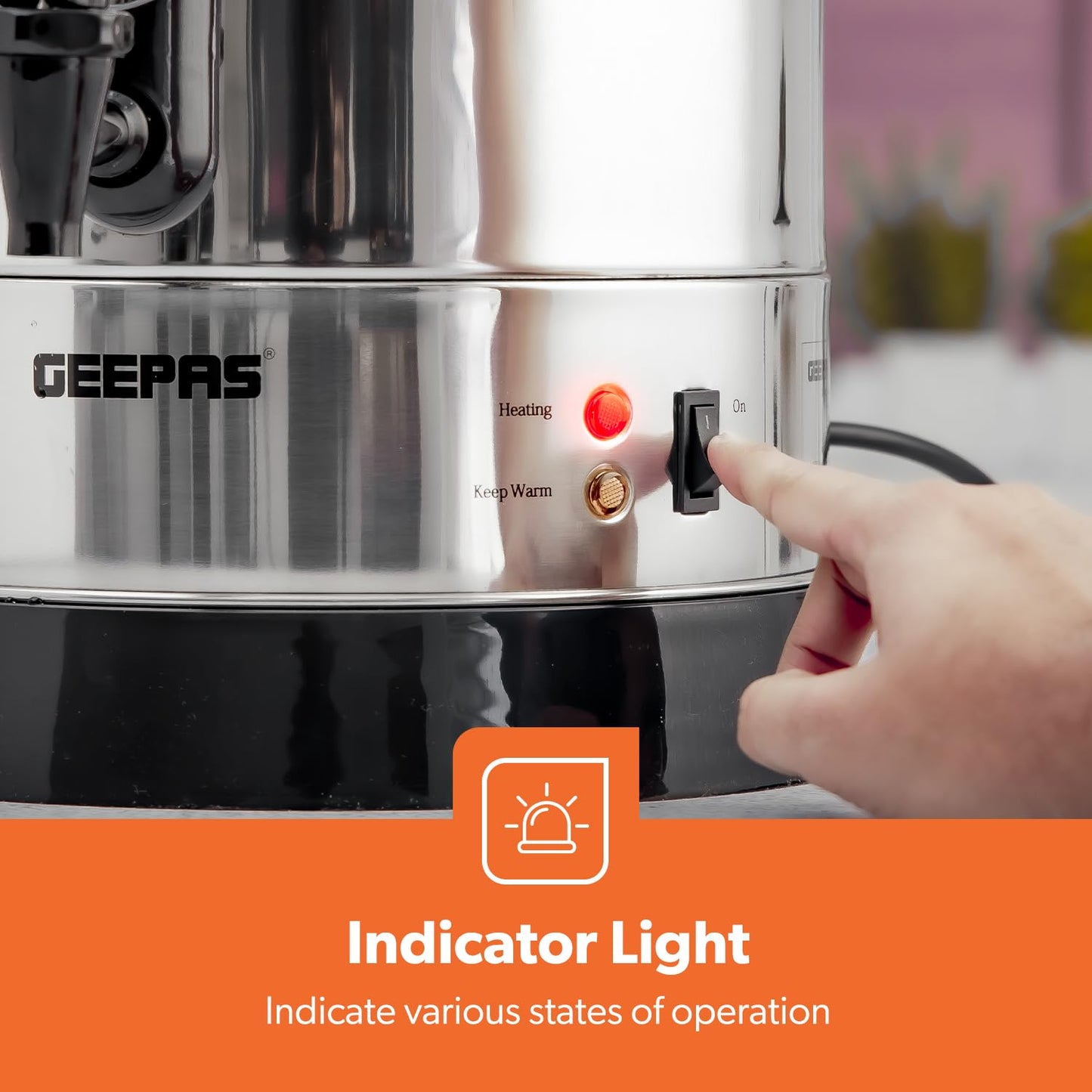 Geepas 20L Stainless Steel Water Boiler - GK38048