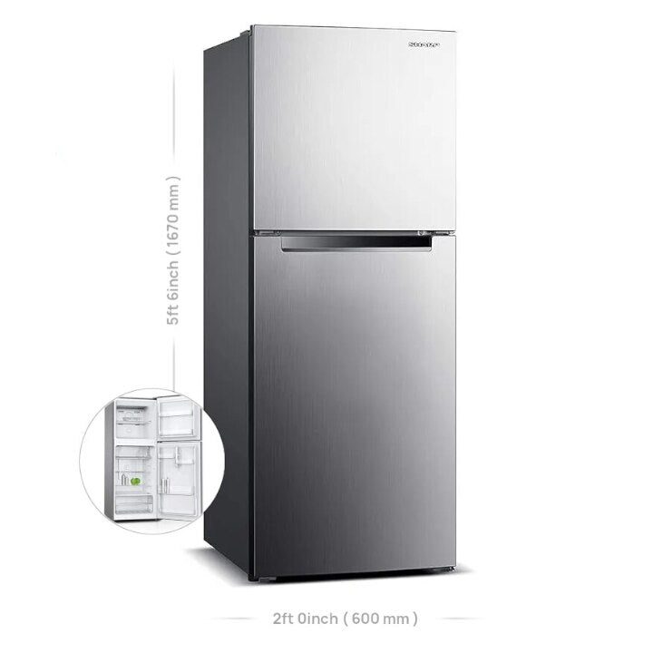 Sharp 320L 2 Door Fridge - SJHM320