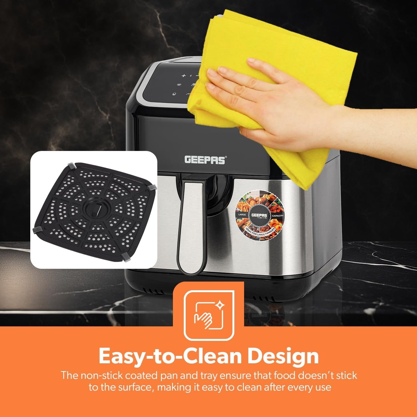 Geepas 5L Digital AirFryer - GAF37527