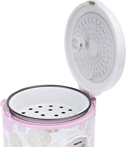 Geepas 1.5L Plastic Lid Rice Cooker - GRC4334N