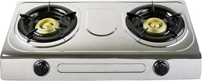 Geepas SS Double Burner Gas Cooker - GK5605