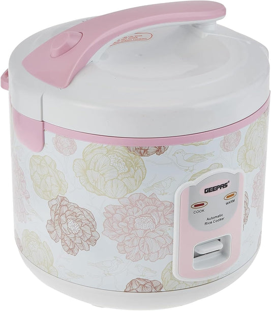 Geepas 1.5L Plastic Lid Rice Cooker - GRC4334N