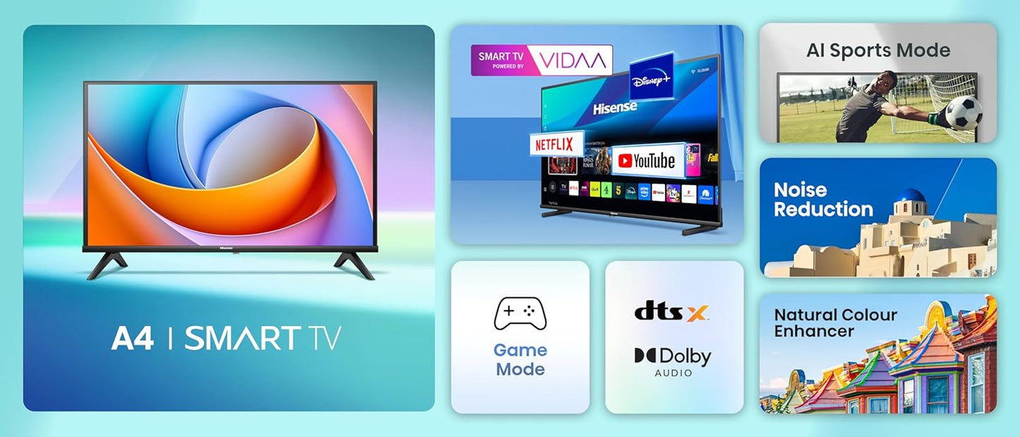 Hisense 43-Inch Full HD Smart TV - 43A4Q