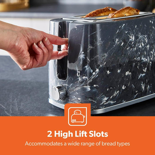 Geepas Toaster SKYE Collection 2 Slice Toaster - GBT36555UK-BK