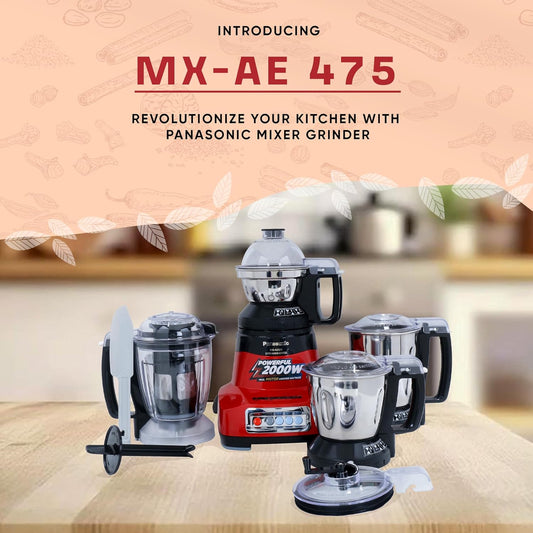 Panasonic 4 Jar Mixer Grinder Monster (Red) - MXAE475