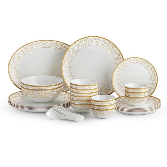 Cello 33pcs Royal Amber Gold Dinner Set (Divine Series)