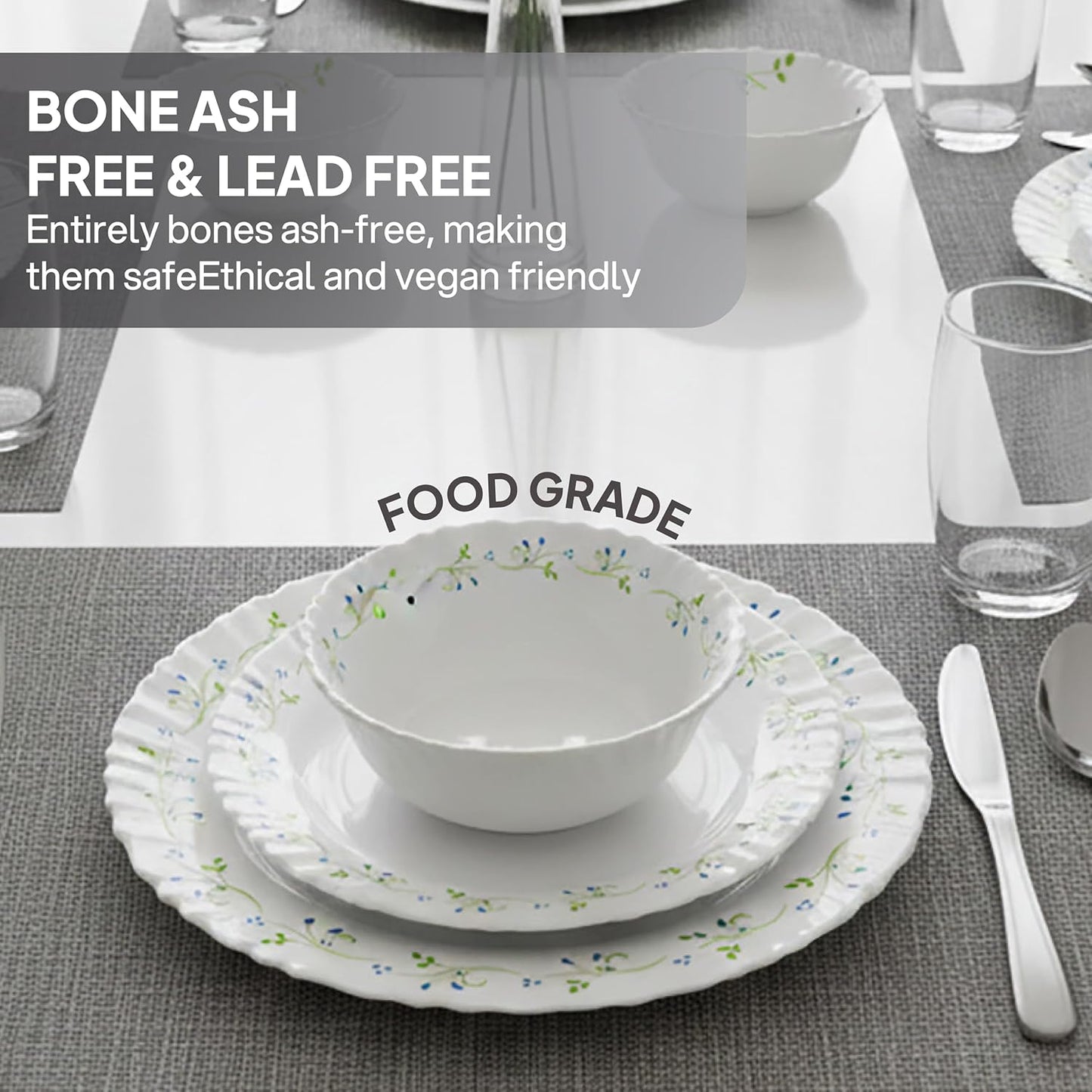 Cello 20pcs Tropical Lagoon Dinner Set (Dazzle Collection)