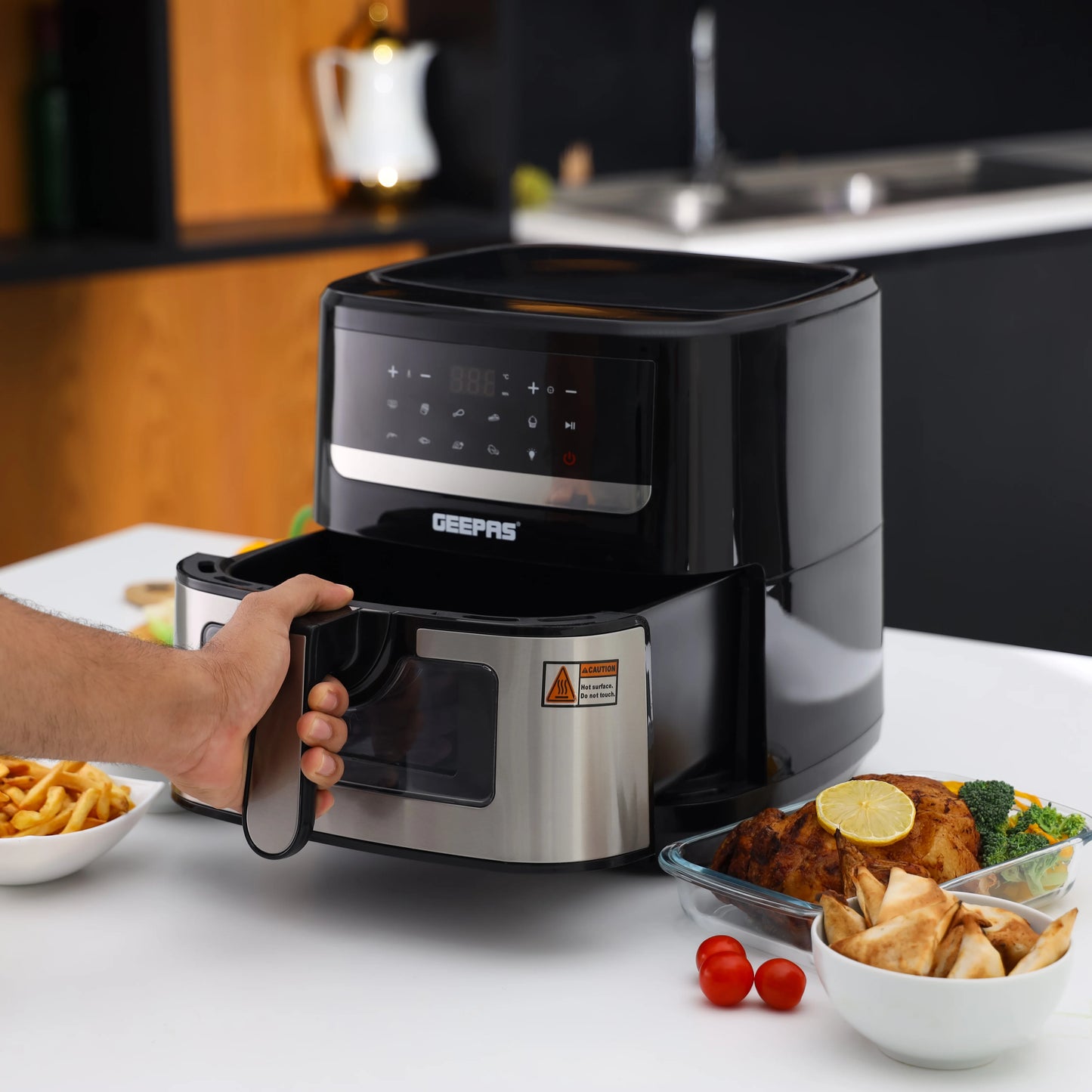 Geepas 7.5L Double Heating Digital Airfryer - GAF37543