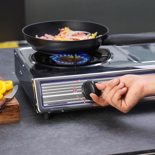 Geepas SS Double Gas Burner - GGC31031