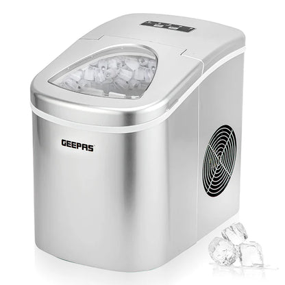 Geepas Portable Automatic Ice Maker Silver - GIM63015UK