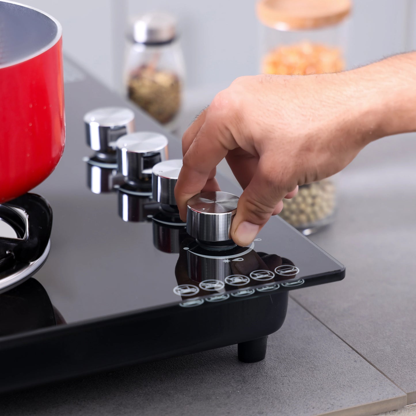 Geepas 4 Burner 2 in 1 Gas Hob - GK4410