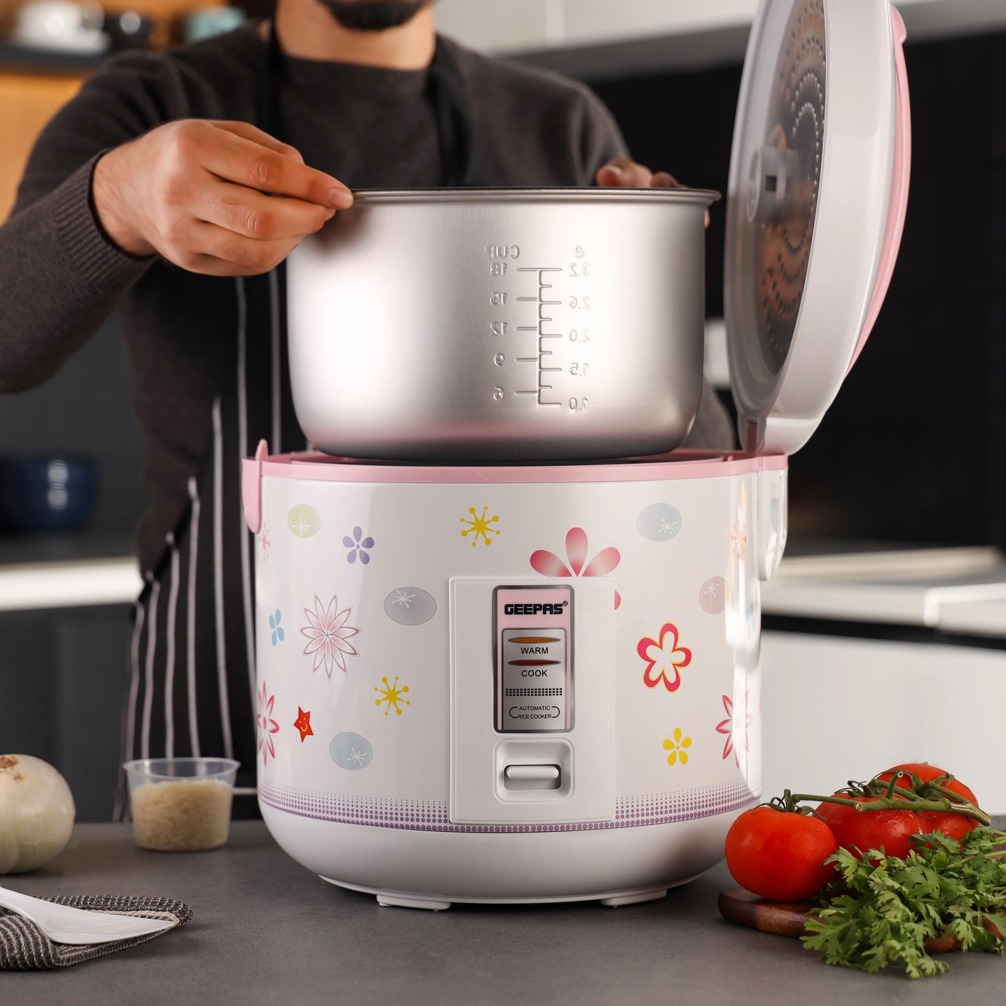 Geepas Rice Cooker Plastic 3.2L - GRC35023