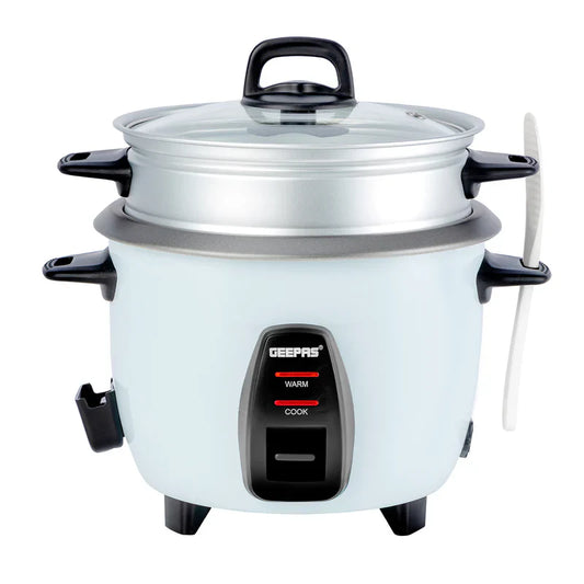 Geepas 1L Electric Rice Cooker Cook, Warm and Steam - GRC4325