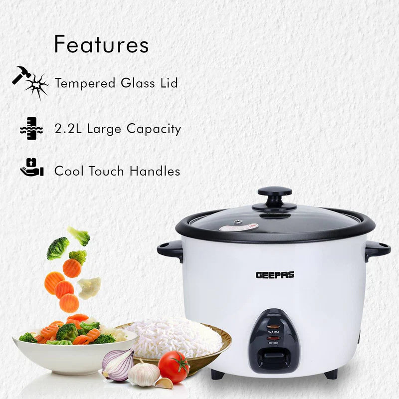 Geepas 2.2L Rice Cooker 3 in 1  - GRC4326