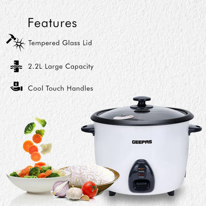 Geepas 2.2L Rice Cooker 3 in 1  - GRC4326