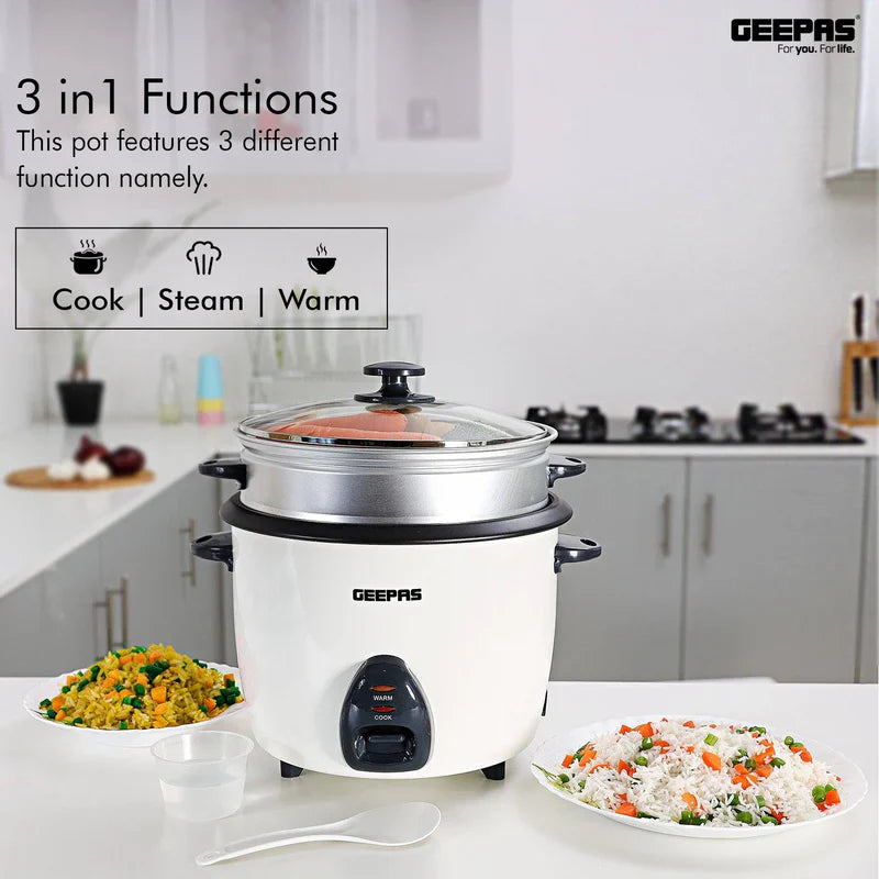 Geepas 2.2L Rice Cooker 3 in 1  - GRC4326