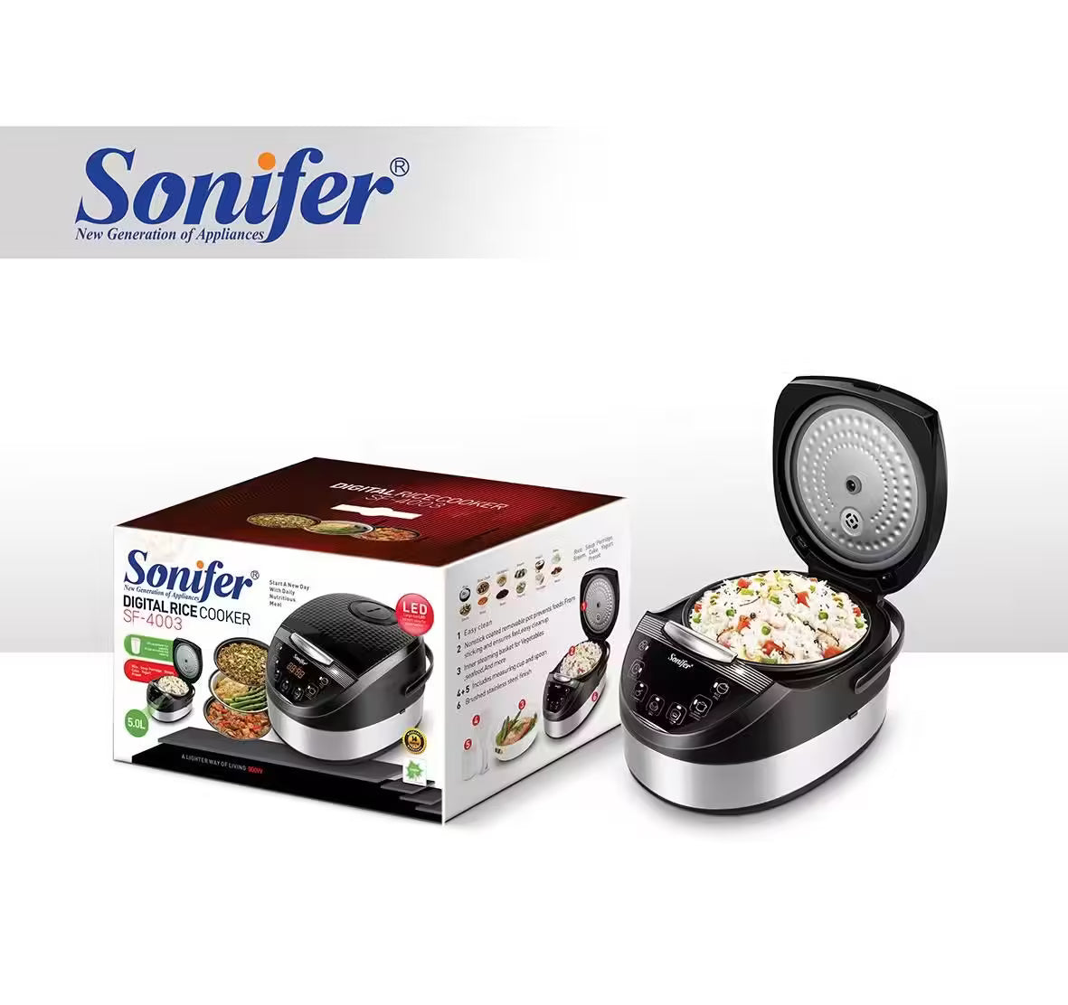 Sonifer 5L Digital Rice Cooker - SF4003
