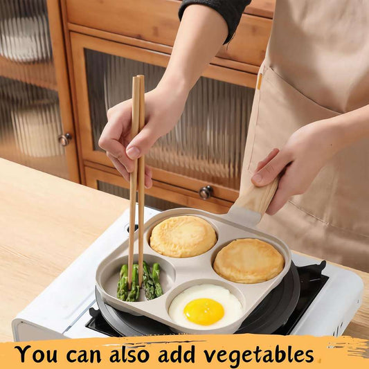 Dessini Egg Pan 4 Holes Beige