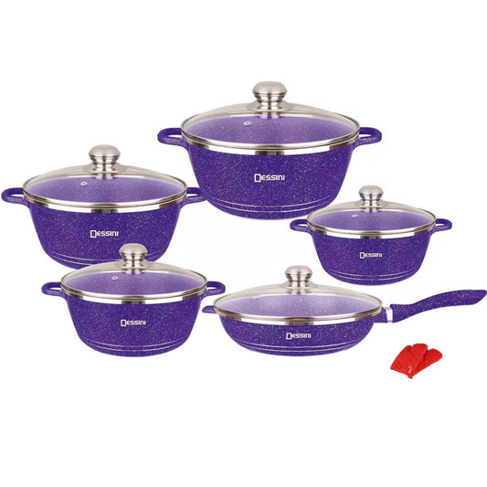 Dessini 12pc Purple - Cookware Set