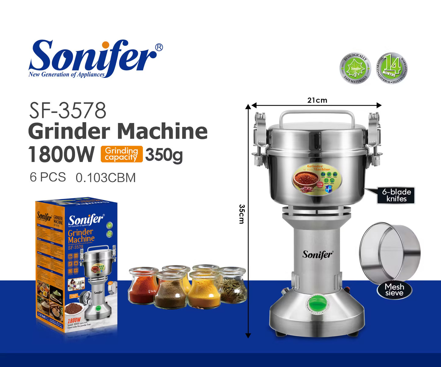 Sonifer Grinder Machine - SF3578