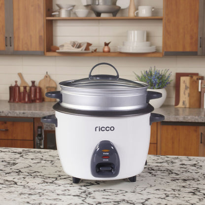 Ricco Rice Cooker 1.5L Glass Lid - RC150B