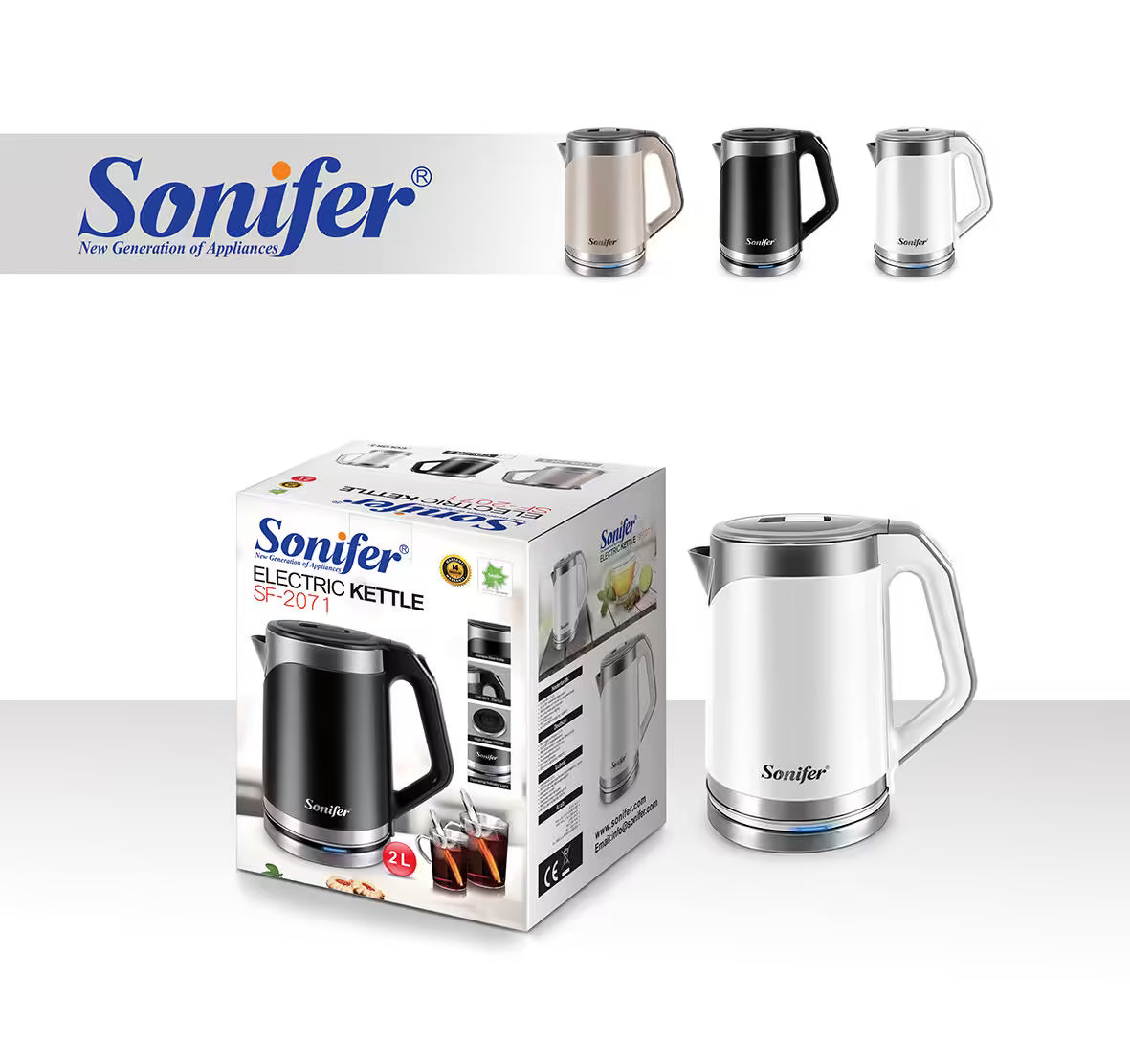 Sonifer 2L Electric Kettle - SF2071