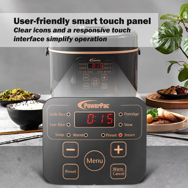 PowerPac 1.2L Digital Rice Cooker - PPRC532