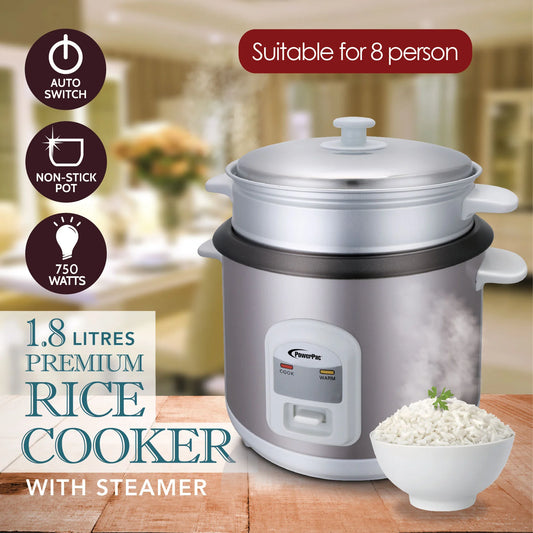 PowerPac 1.8L Premium Rice Cooker - PPRC68
