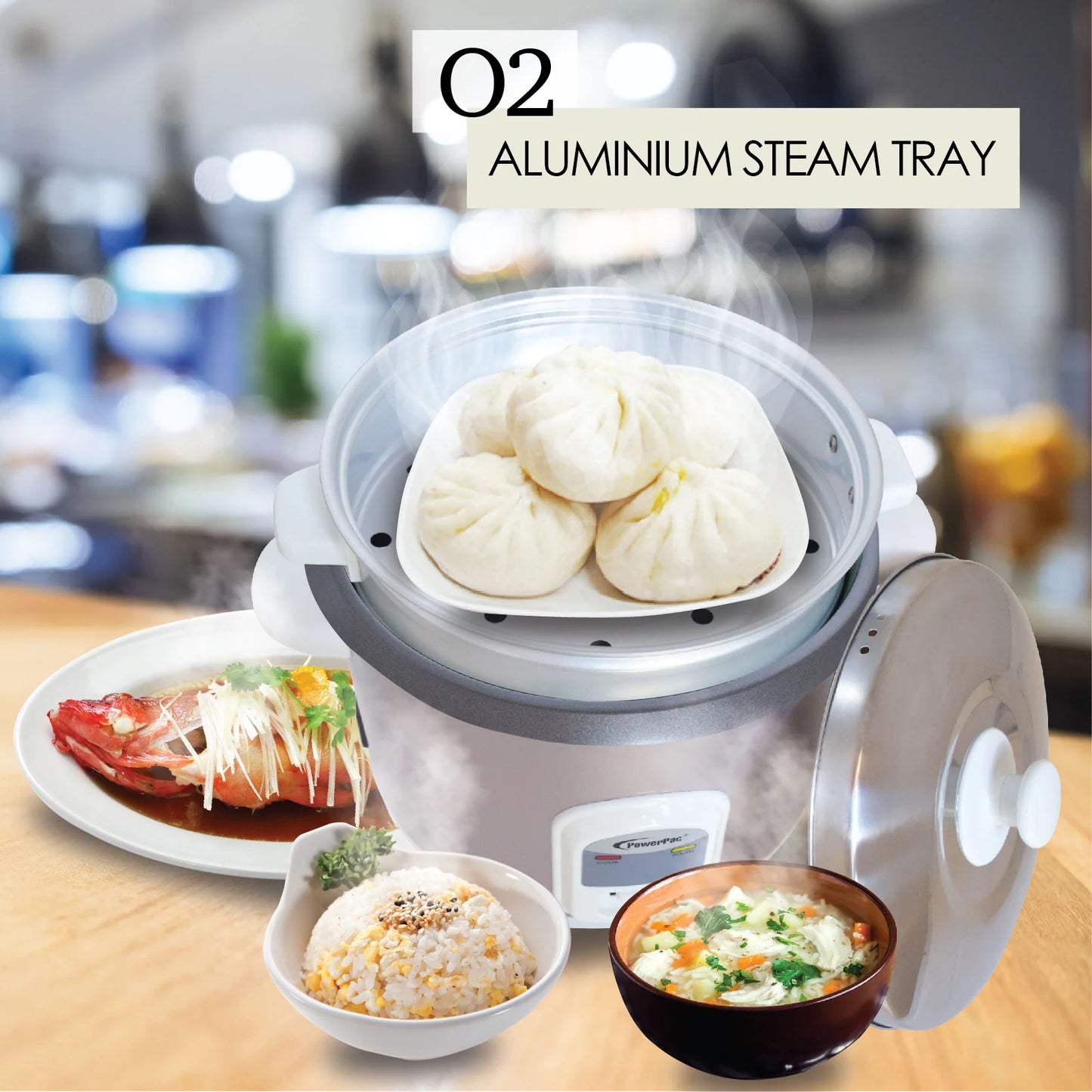 PowerPac 1.8L Premium Rice Cooker - PPRC68