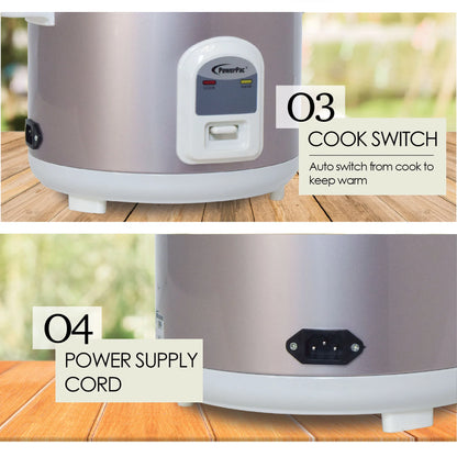 PowerPac 1.8L Premium Rice Cooker - PPRC68