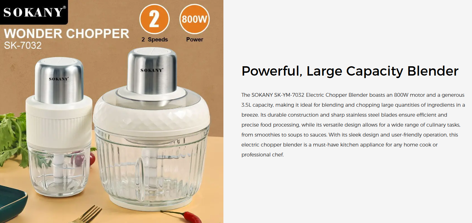 Sokany Wonder Chopper Grinder - SKYM7032