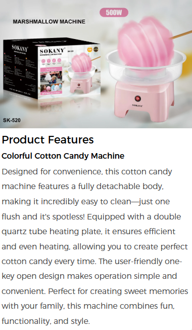 Sokany Cotton Candy Maker - SK520