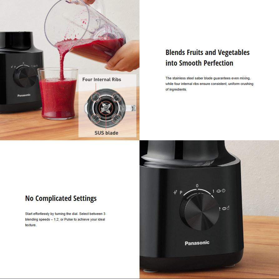 Panasonic Blender with 2 Dry Mills - MXCP3121