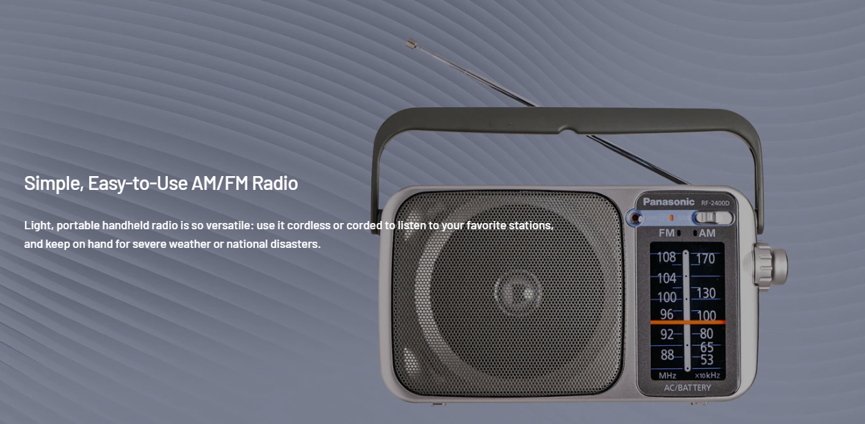 Panasonic Portable Radio - RF2400