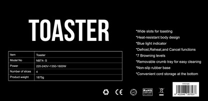 Blue Sky Toaster 4 Slice - NBT4S